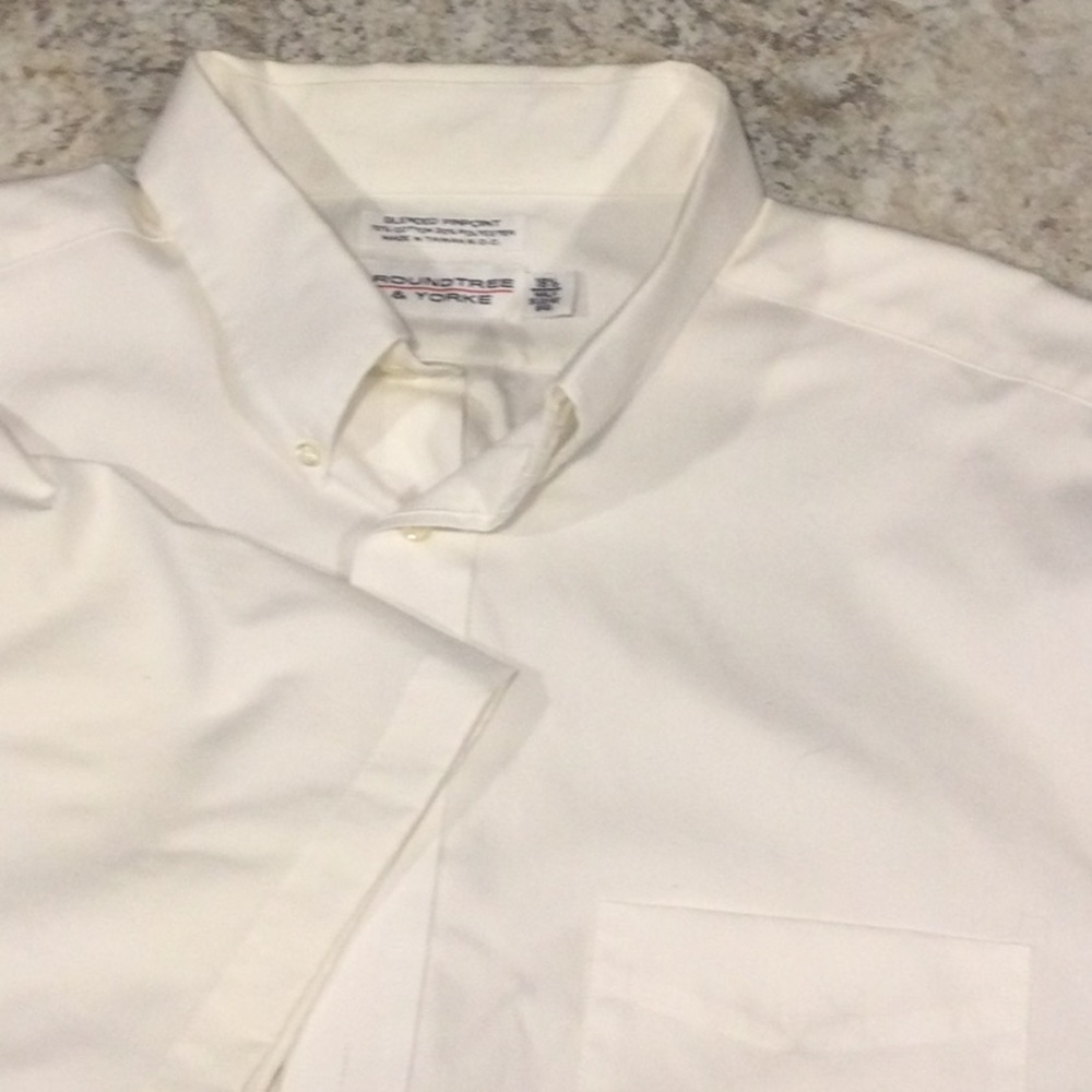 BIG Man’s short sleeve oxford 18 1/2 White